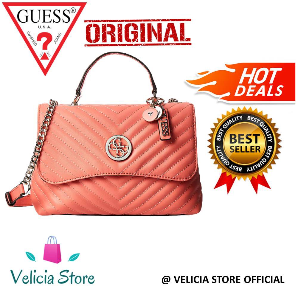 PROMO TAS GUESS BLAKELY TOP HANDLE FLAP SHOULDER ORIGINAL COUNTER