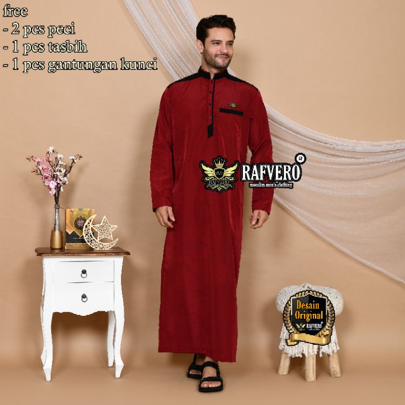 Gamis Jubah Pria RAFWAN ORIGINAL RAFVERO - Gamis Pria Terbaru