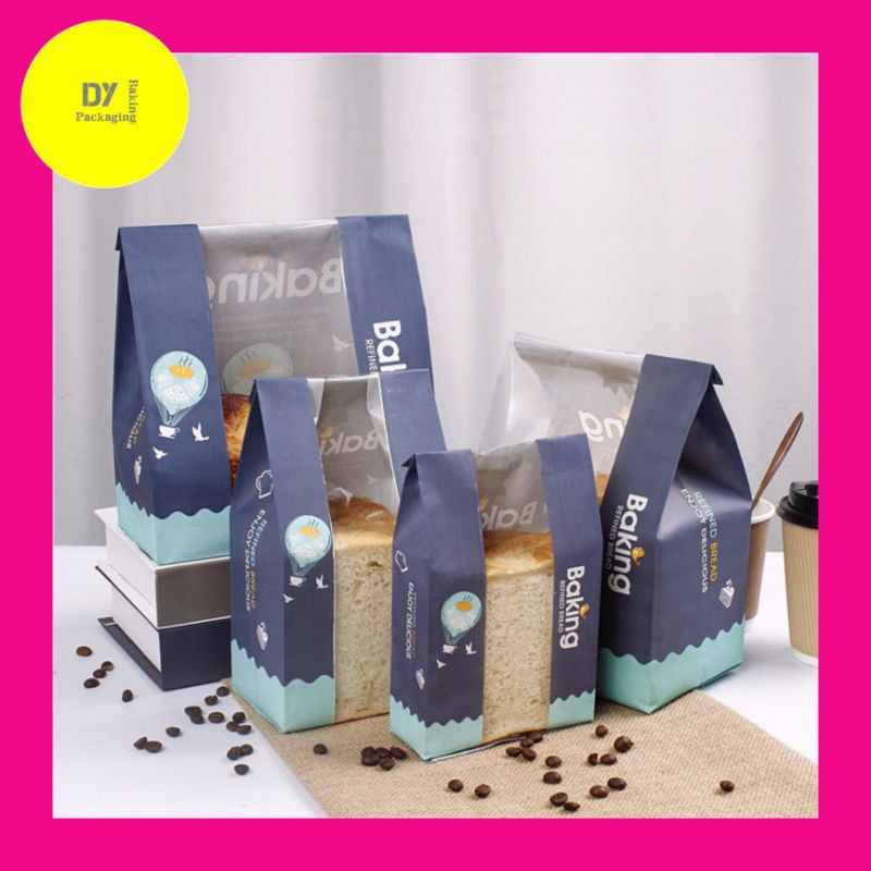 kantong roti tawar 10pcs toast paper bag kemasan roti