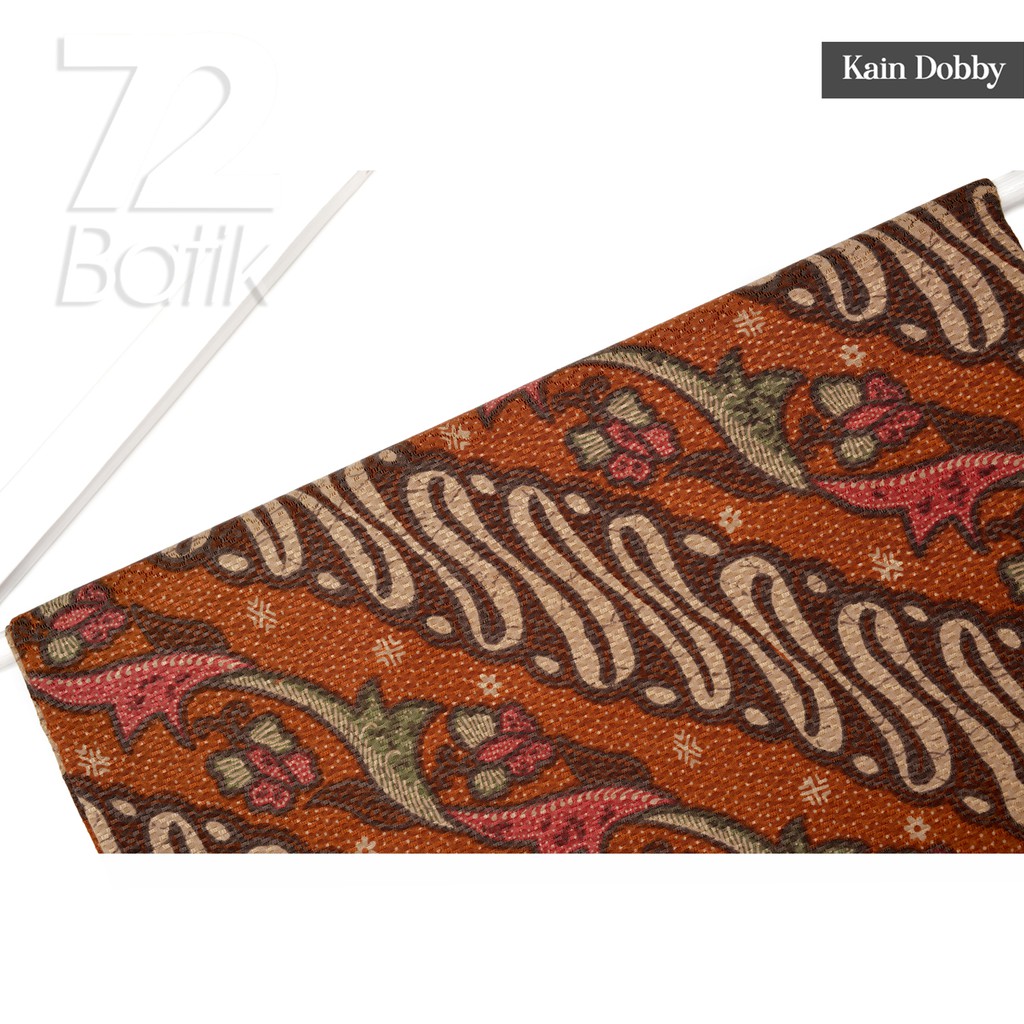 KAIN BATIK PREMIUM Dobby Motif Parang Warna Orange Oranye Oren Hijau Merah Dolbi Dobi 728182 Cap 72 Jarik Jarit Samping Kebat Panjang Batik Dobby Modern Premium Bahan Seragam Batik Pernikahan Kantor Keluarga Murah Kamen Jadi Batik Bali Lembaran