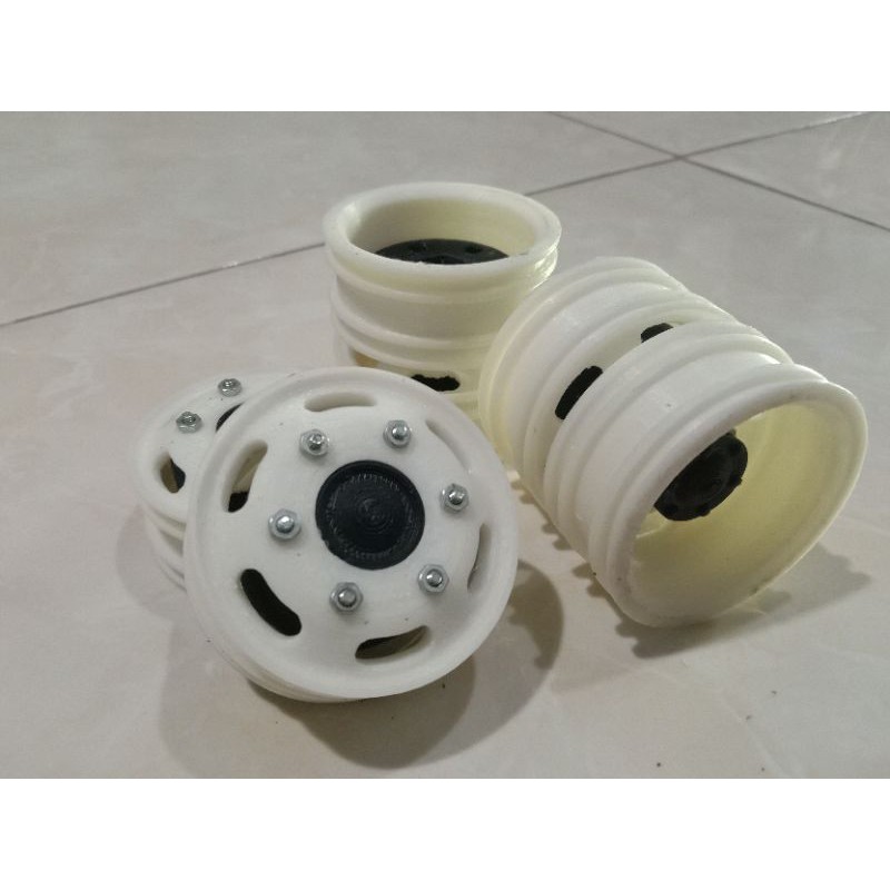Velg miniatur center skala 1/10 truk lokal skala 1/14 rc tamiya diameter 48mm