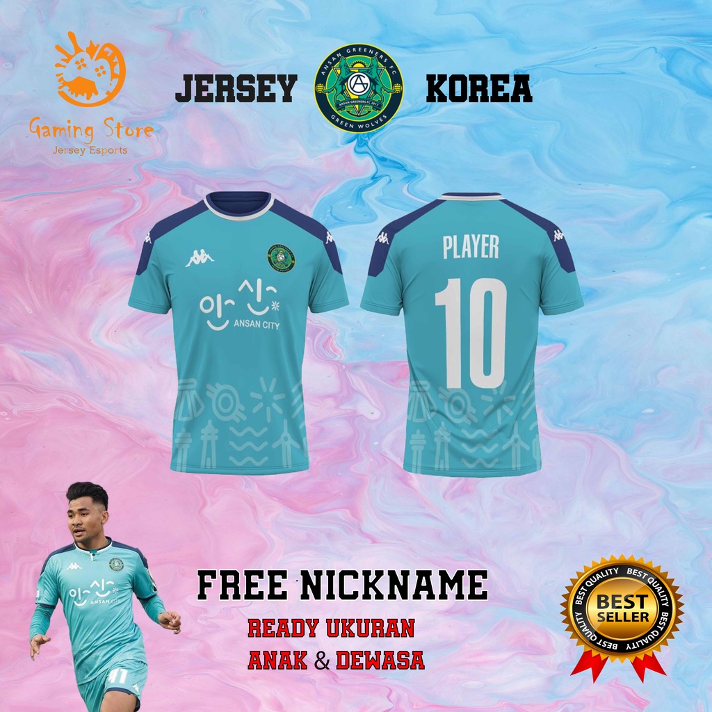 Jersey Kaos Baju Ansan Greeners KOREA SELATAN K-2 LEAGUE