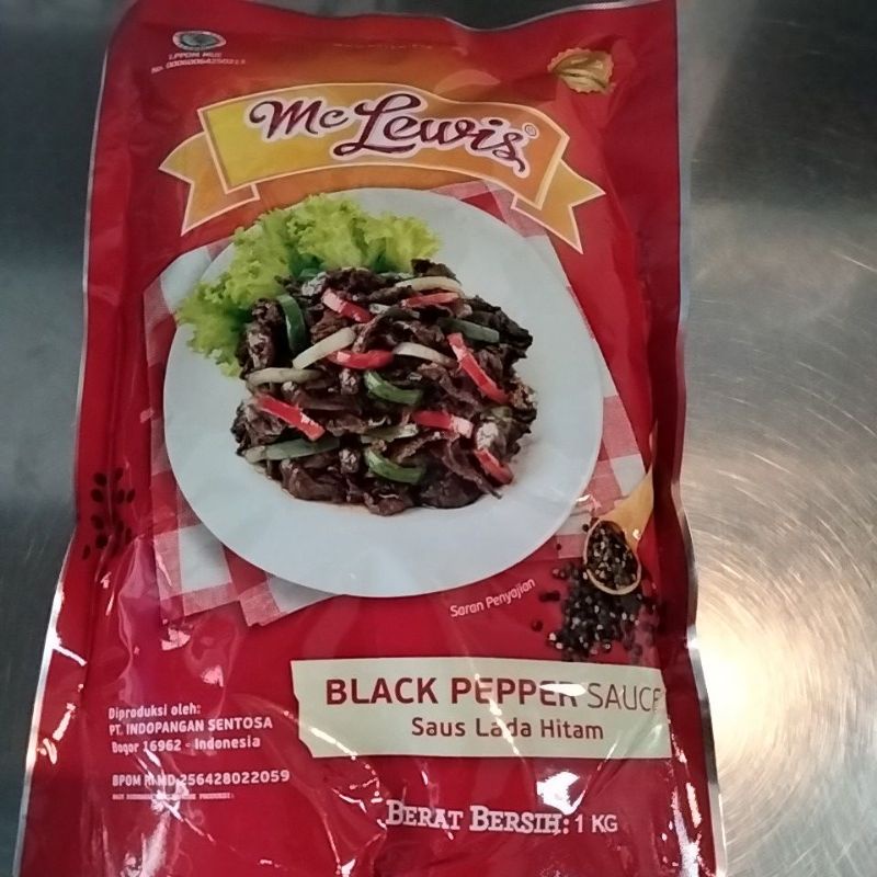 

MC LEWIS SAUS BLACKPEPPER LADA HITAM 1 KG