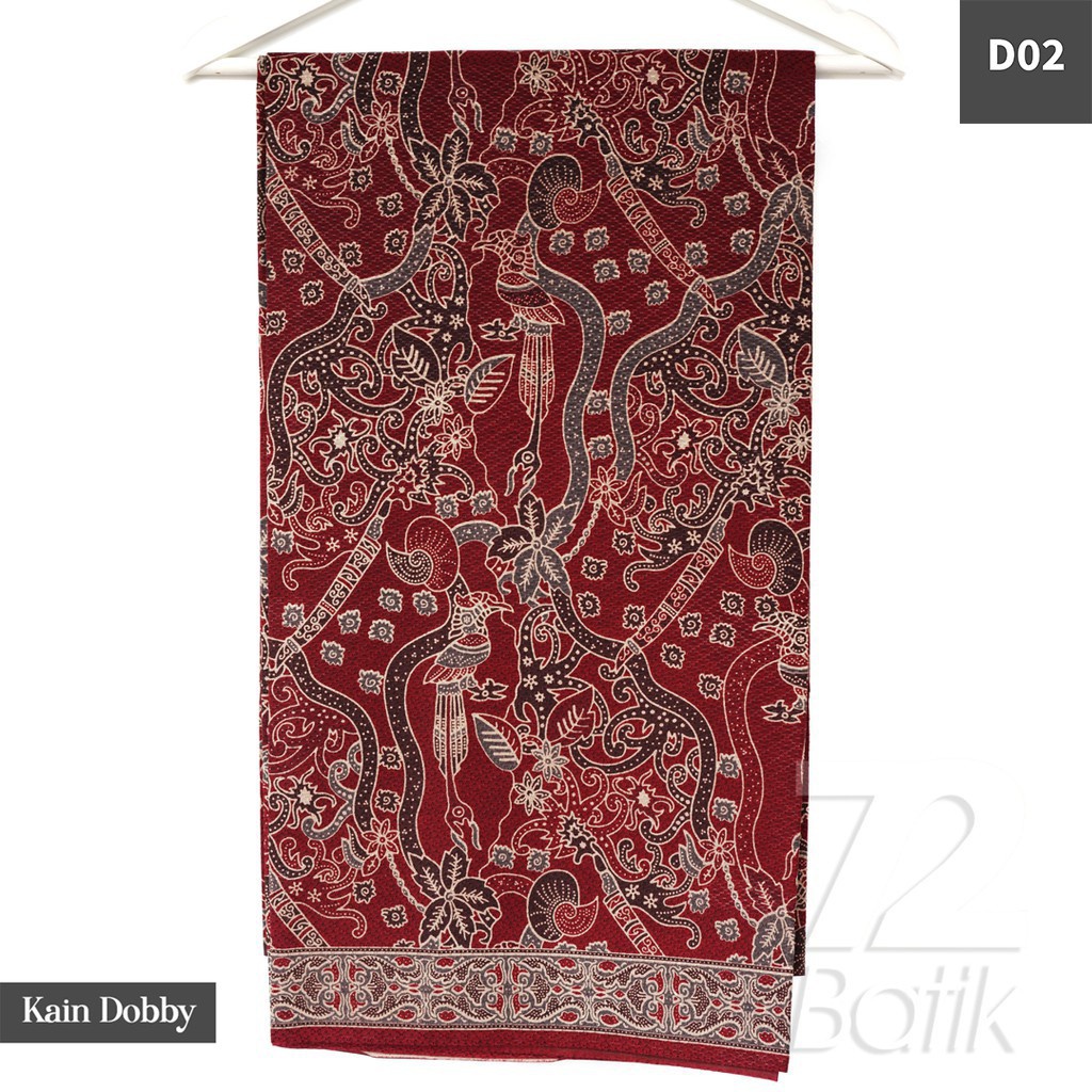 BAHAN BATIK PREMIUM Dobby Motif Burung Asmat Warna Hitam Ireng Item Dolbi Dobi Doby 727830 CAP 72 - Jarik Jarit Samping Kebat Panjang Batik Dobby Modern Premium Bahan Seragam Batik Pernikahan Kantor Keluarga Murah Kamen Jadi Batik Bali Lembaran