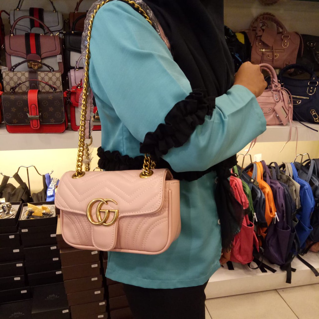 ukuran tas gucci marmont