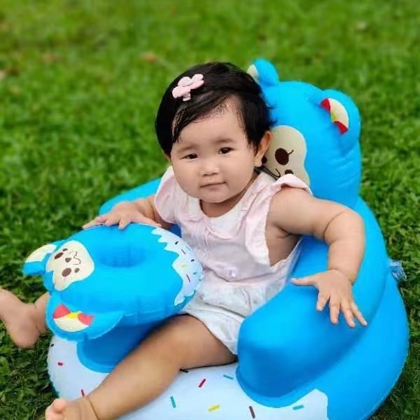 【JKT READY100】Sofa tiup anak-anak, cocok untuk anak laki-laki, perempuan, makan, mandi, bermain monyet biru