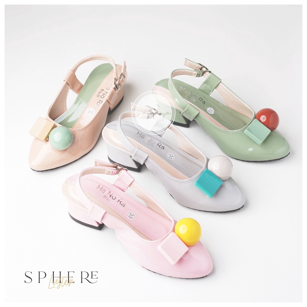 Vayatasya Ha No Ra | Sphere luster Slip On Tali Anak Perempuan | Sandal Sepatu Modern Futuristic