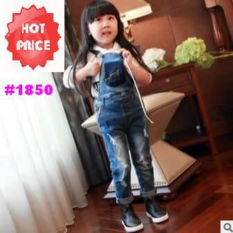 OVERALL CELANA PANJANG JEANS ANAK (RSBY-1850)