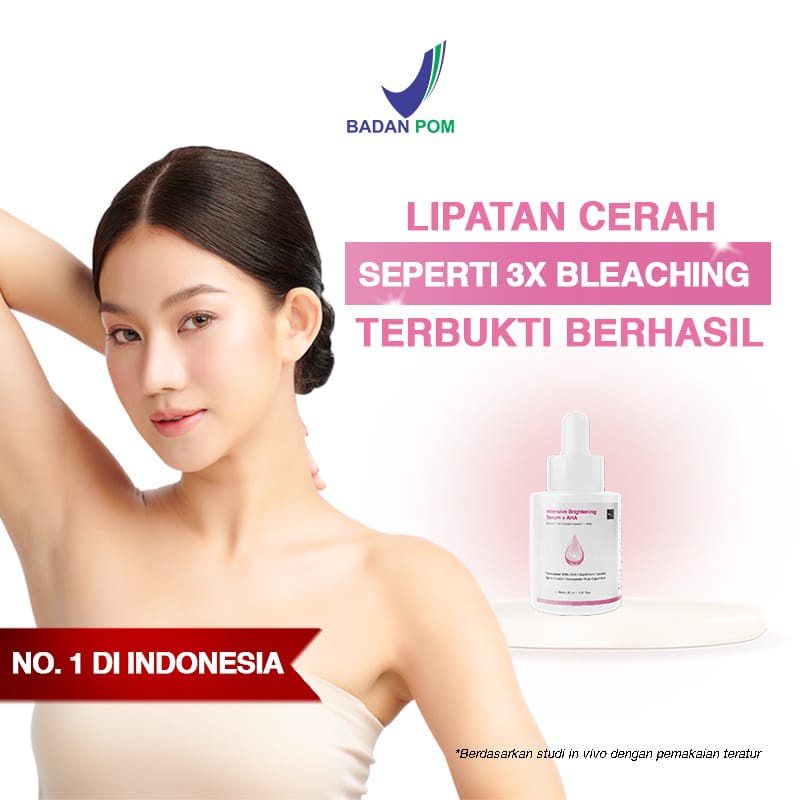 Beaudelab Underarm Brightening Serum AHA | Pemutih Ketiak Selangkangan Instan Cepat| Penghilang Bekas Luka