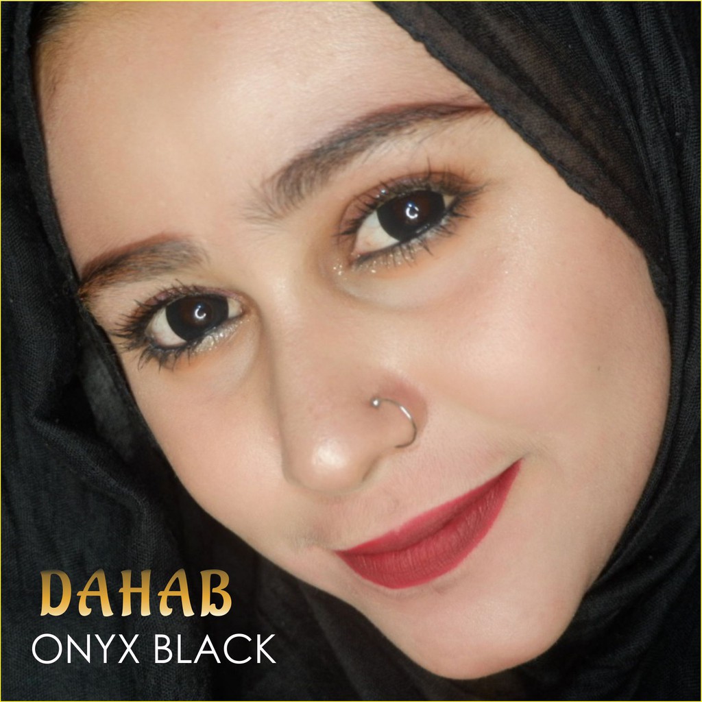 SOFTLENS HITAM BLACK DAHAB COLOR ONYX