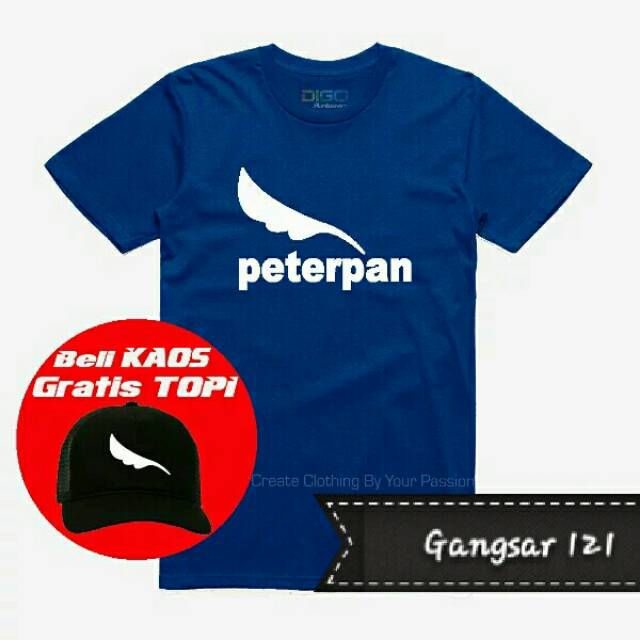 Kaos Band Peterpan bomus topi exclusif