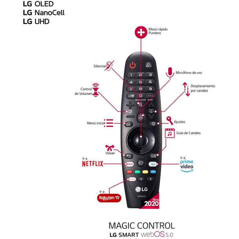 REMOTE MAGIC LG REMOT MAGIC TV SMART LG UHD 4K AN-MR20GA MR20GA MR20 ASLI ORIGINAL
