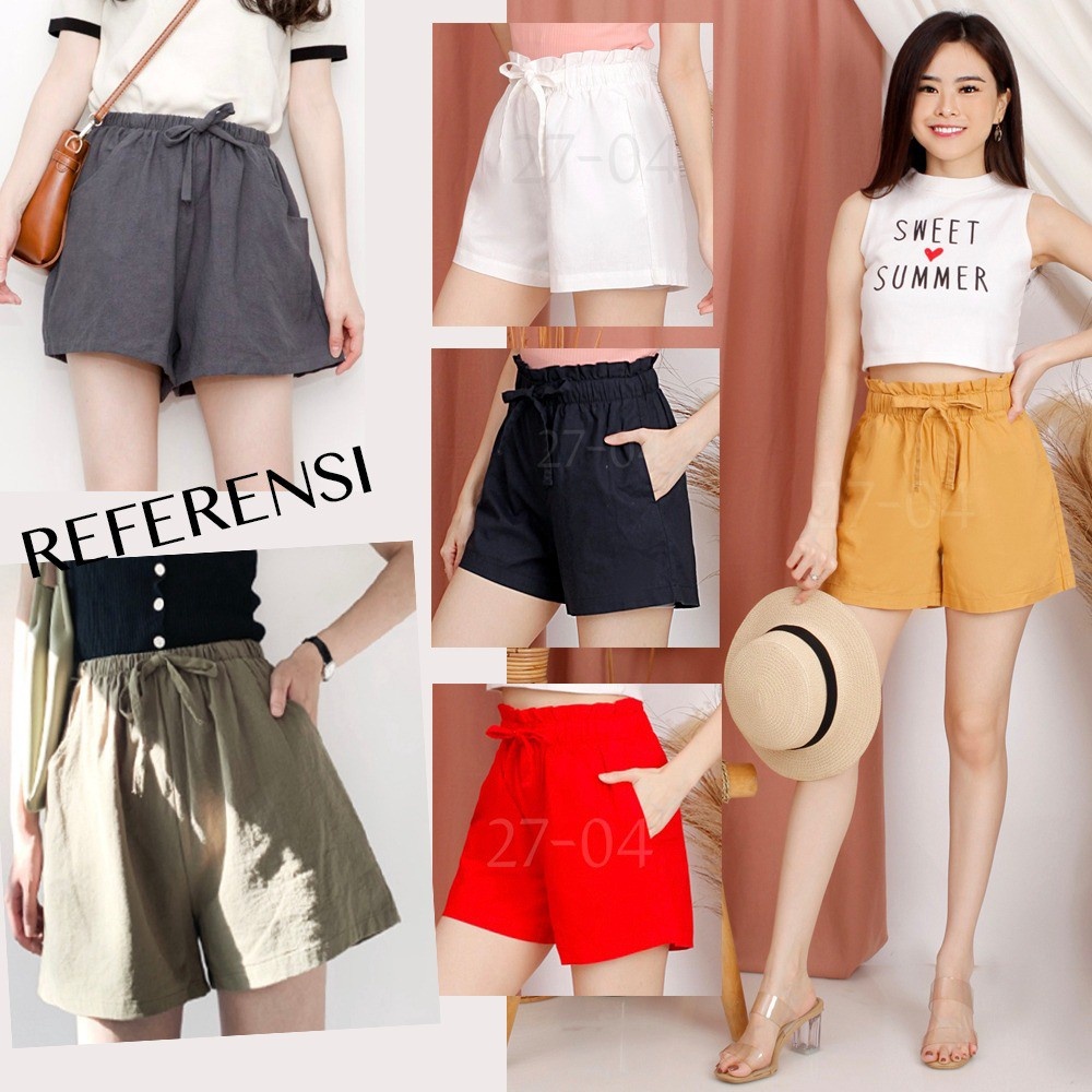 ANKO WAISTED LINEN SHORT