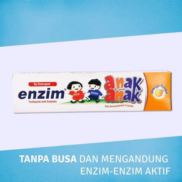 Enzim anak-anak Jeruk 42 gr pasta gigi