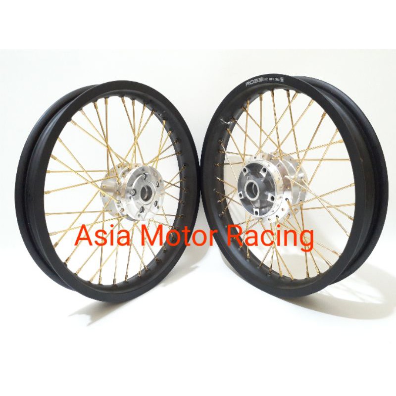 Paketan Velg Rossi 185x215 Ring 18 Vixion New Vixion Old Mx King  Paket Tromol Jari Jari Bonus Stell