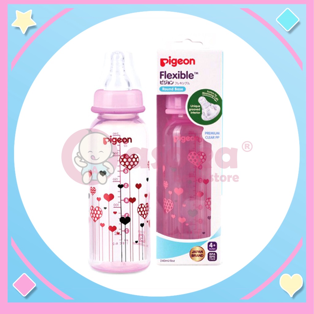 Pigeon Botol PP Clear Botol Susu 240 ml ASOKA