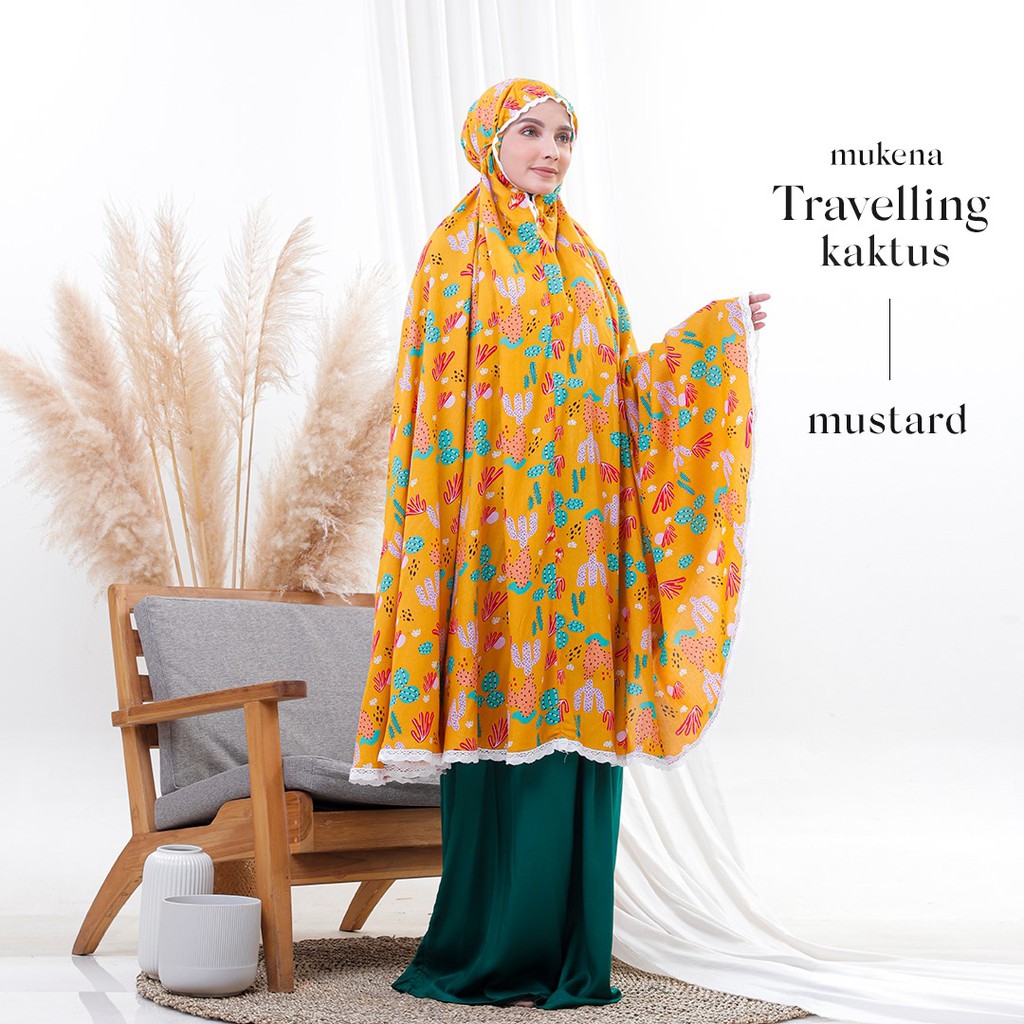 mukena traveling mukena dewasa kaktus premium lipat kecil mukena traveling mukena dewasa kaktus premium lipat kecil