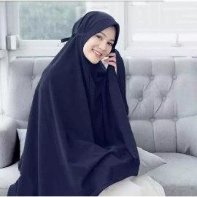 Bergo Maryam Jumbo Pet Antem Tali Wolfis Tebal Premium size XXL/Terlaris