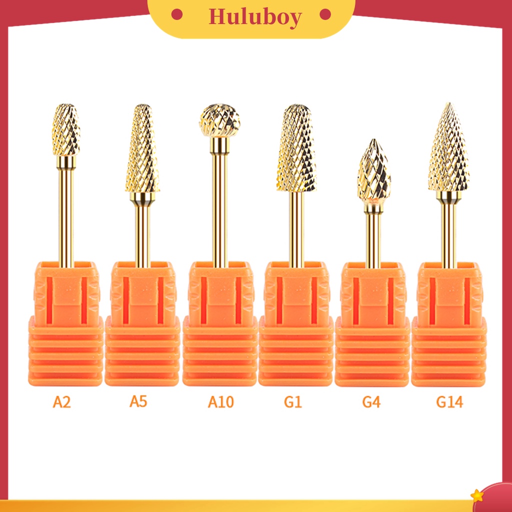 Huluboy Huluboy♡ Mata Bor Bahan Tungsten Steel Untuk Manicure / Pedicure