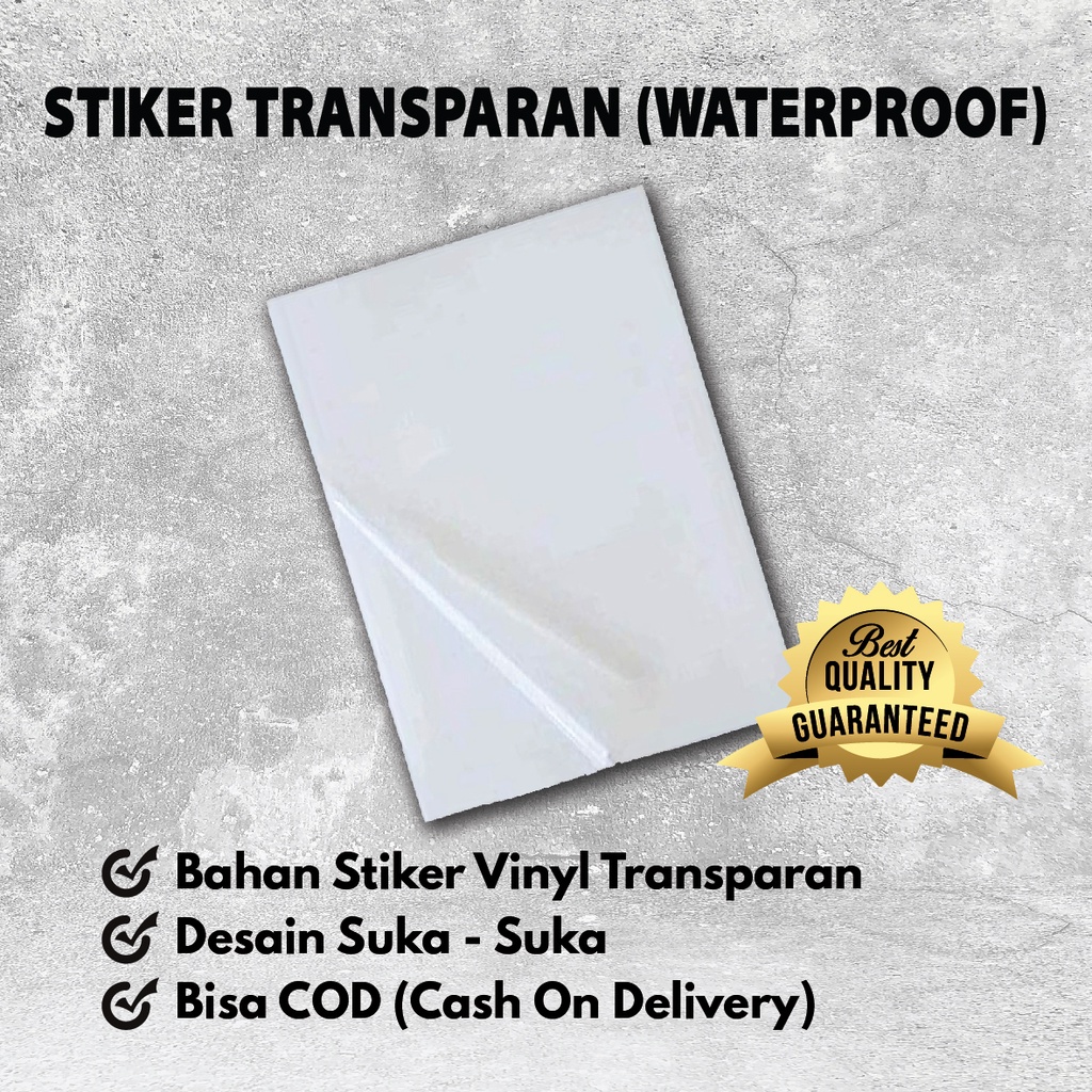 

STIKER VINYL TRANSPARAN//STIKER GELAS CUP