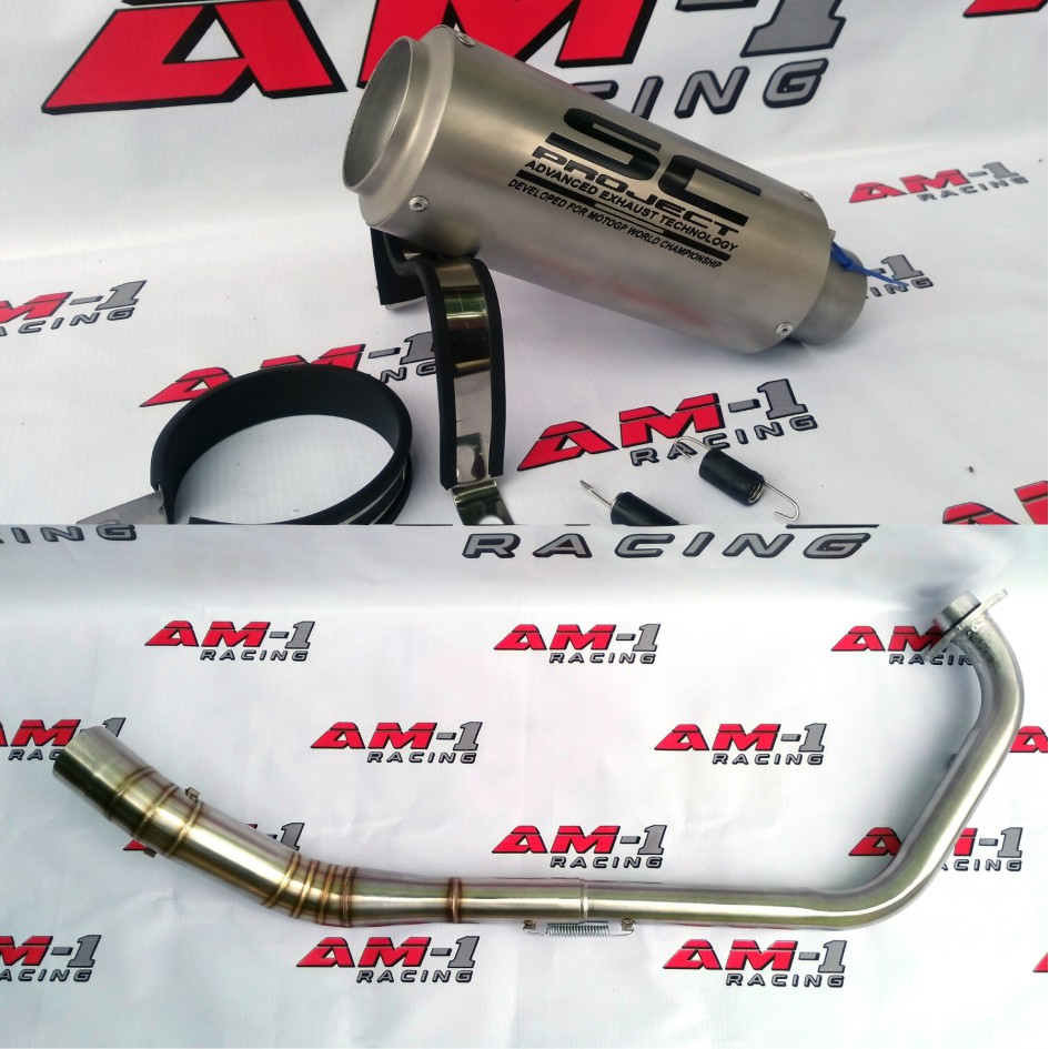 KNALPOT RACING SC PROJECT SANDBLASTNEW CB 150 R CB150R CB150 SE OLD satria supra blade full system