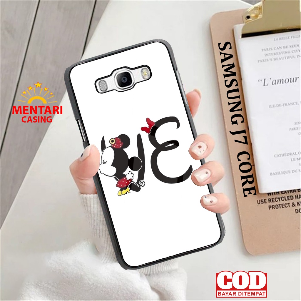 Case SAMSUNG J7 CORE CASING SAMSUNG J7 CORE [ COUPLE MICKEY ] Mentari casing case hp kondom hp case 
