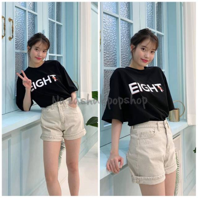 Kaos IU Eight /kaos iu eight kpop murah/kaos