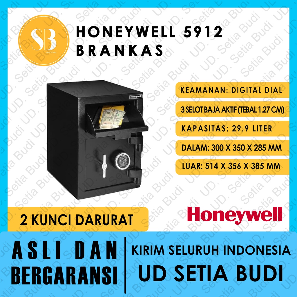 Brankas Honeywell 5912 Asli dan Bergaransi