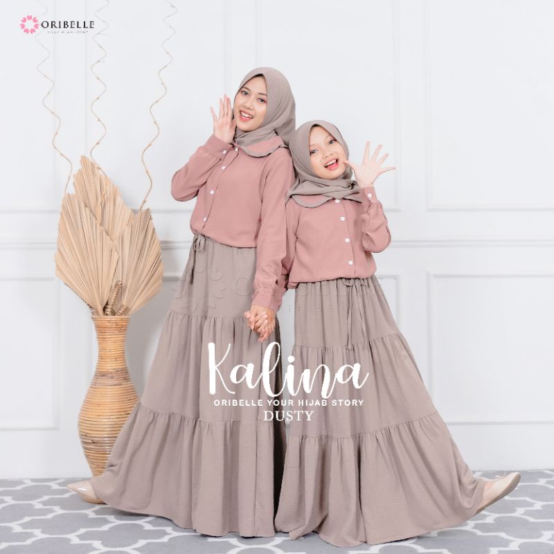 SETELAN ROK &amp; BLUS SET HIJAB KALINA  BY ORIBELLE