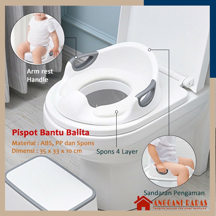 Potty Training Anak Potty Training Seat Pispot Anak WC Duduk Portable Alat Bantu Latihan Bayi Balita Anak Kecil