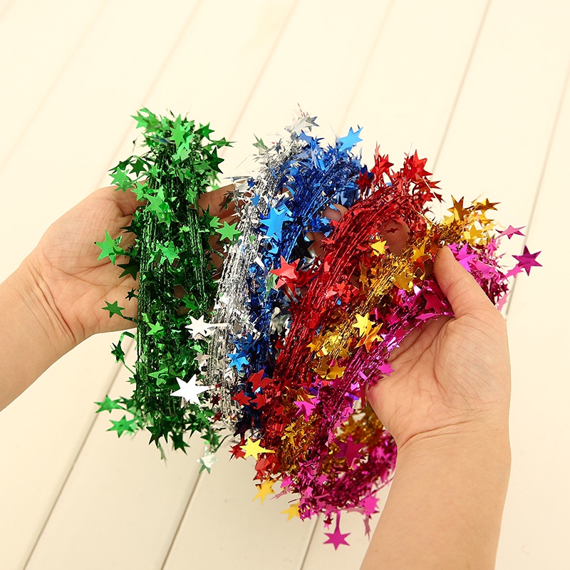 [ Hanging Star Pine Christmas Tree Garland  Decoration Products ]