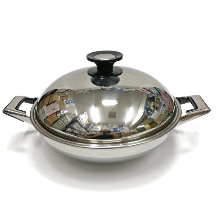 Promo New Sico Stainless Steel Wok Wajan Kuali 30Cm