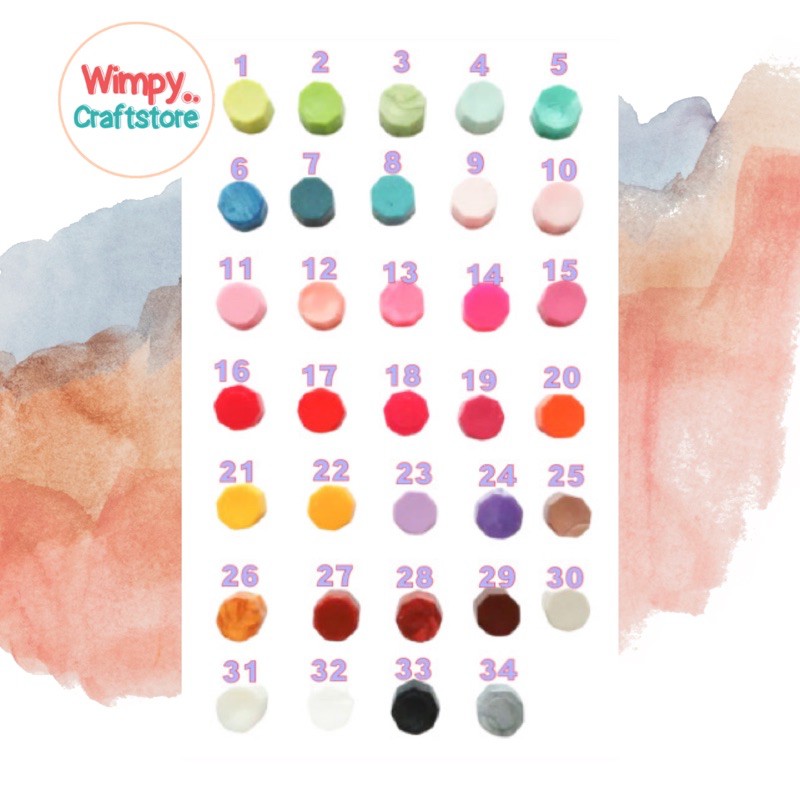 

Refill WAX Stamp emboss wax sealing stampel hiasan scrapbook craft bahan aksesoris