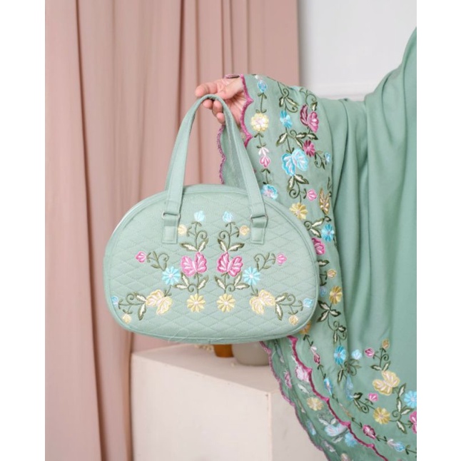 MUKENA ZALINA GREEN || MUKENA DEWASA || MUKENA HESTI