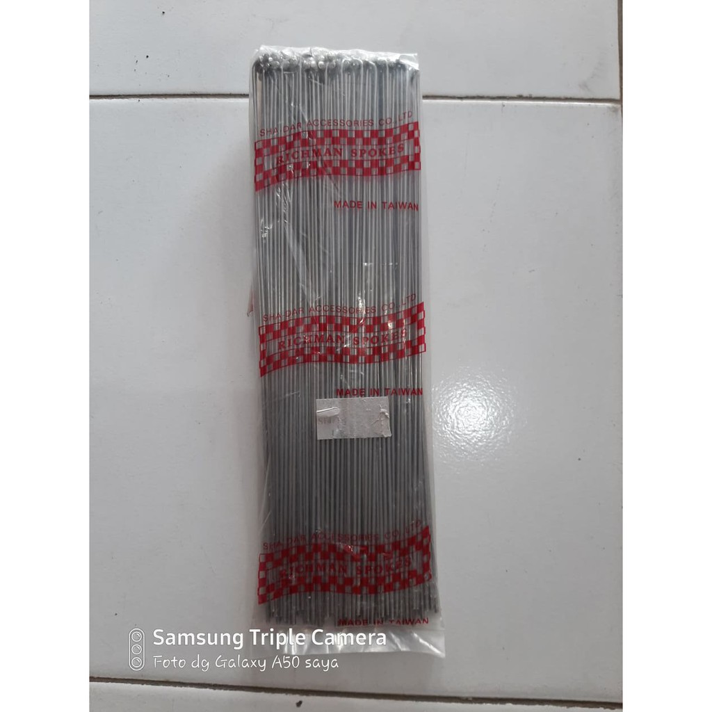 Ruji Spoke Jari Jari Sepeda MTB / MINI / CITY BIKE / FEDERAL 26 inch 14g x 262 / 264 RICHMAN harga p