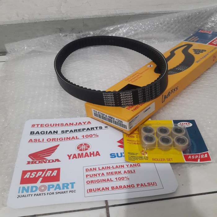 Van Belt V-Belt V Belt Set + Roller NMax N Max Asli Original Aspira