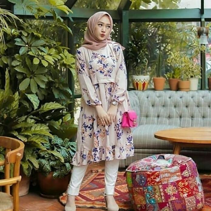 ⇾ LS - Terbaru Zian Tunik Jumbo XXL XXXL Import Bahan Monalisa Premium Tunik Wanita Terbaru 2021 Kek