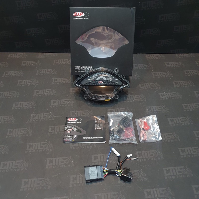 Speedometer Spidometer Speedo Digital SIP Vespa Sprint Primavera Carbon