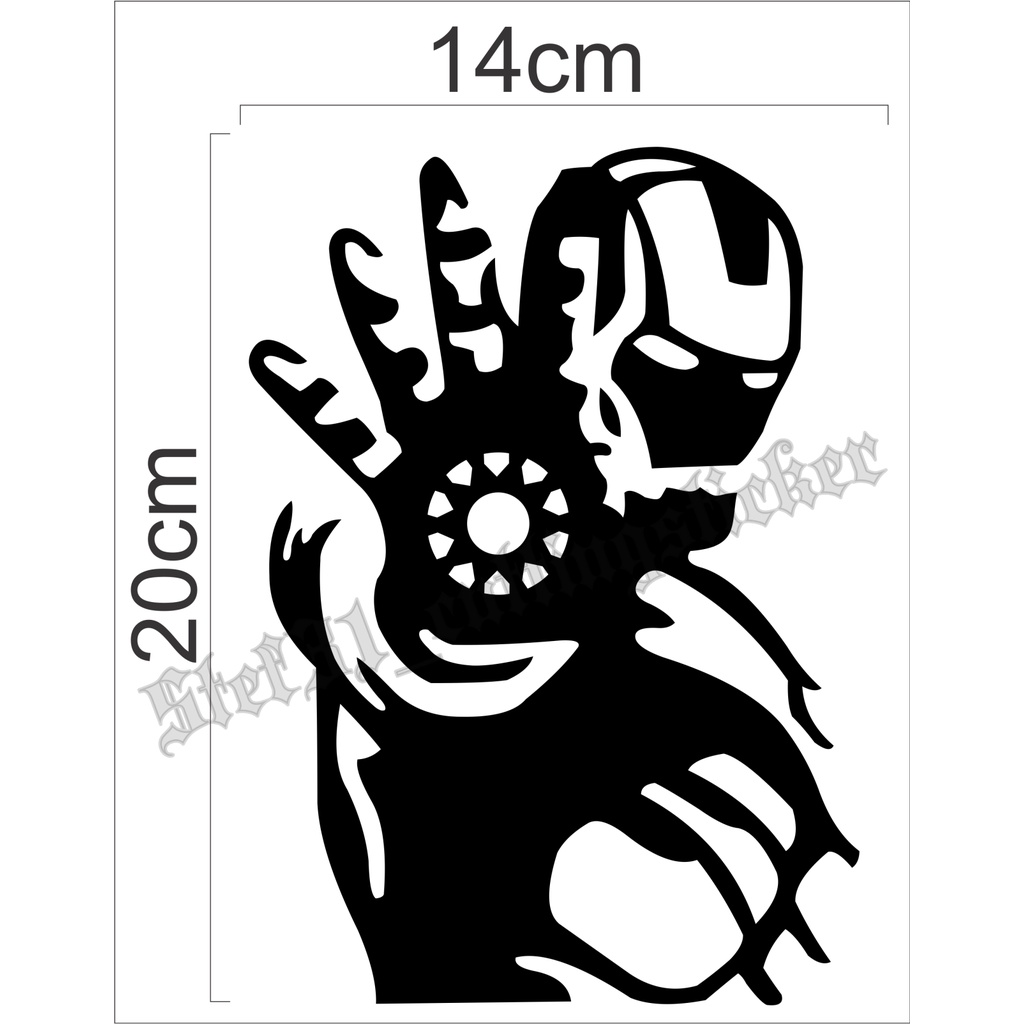 

Stiker cutting gambar iron man, stiker iron man