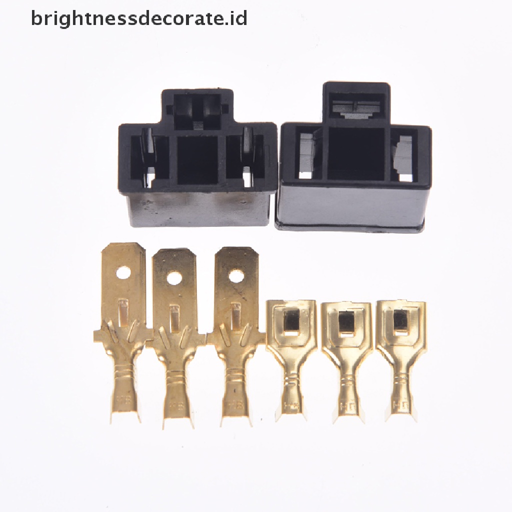 1 Pc Soket Lampu Bohlam H4 3 pin Ukuran 7.8mm Untuk Mobil