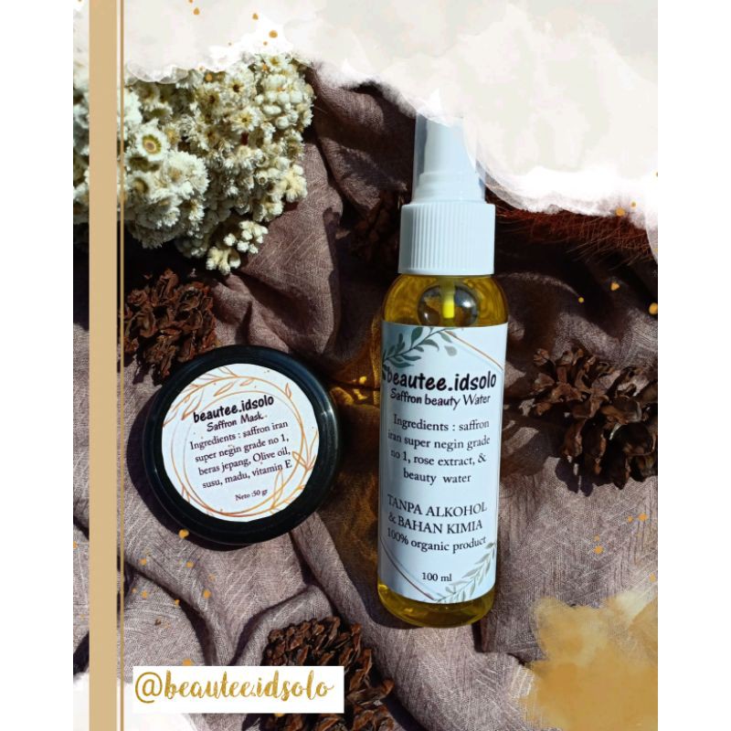 PAKET SAFFRON ( saffron beauty water + saffron mask )