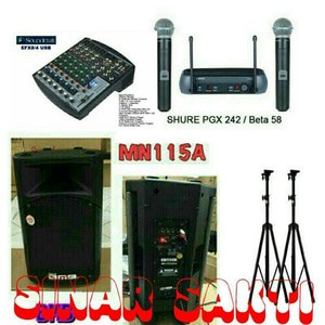 PAKET SOUND SYSTEM BMB 15 INCH BUAT OUTDOOR DAN INDOOR GARANSI