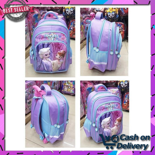 Smiggle Teeny Upndown Trolley Hardtop Shark Unicorn Terbaru Troli Anak Tas Dorong Trolley Sd Anak Ce