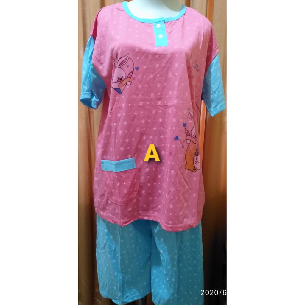 Jual PROMO!!! 95rb/ 3PCS Baju Tidur JUMBO BABYDOLL 3/4 Size XXL,bahan ...