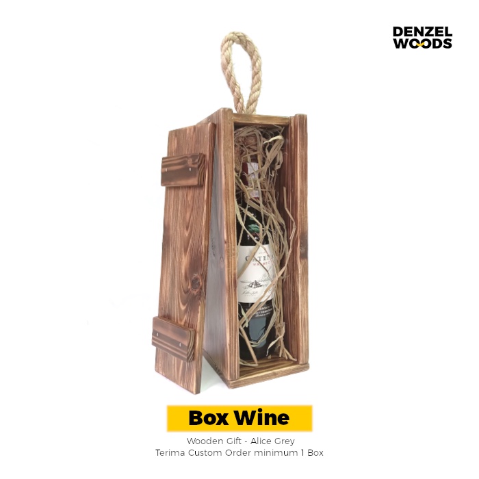 

Box Kayu Wine - Alice Grey / Gift Box / Hampers