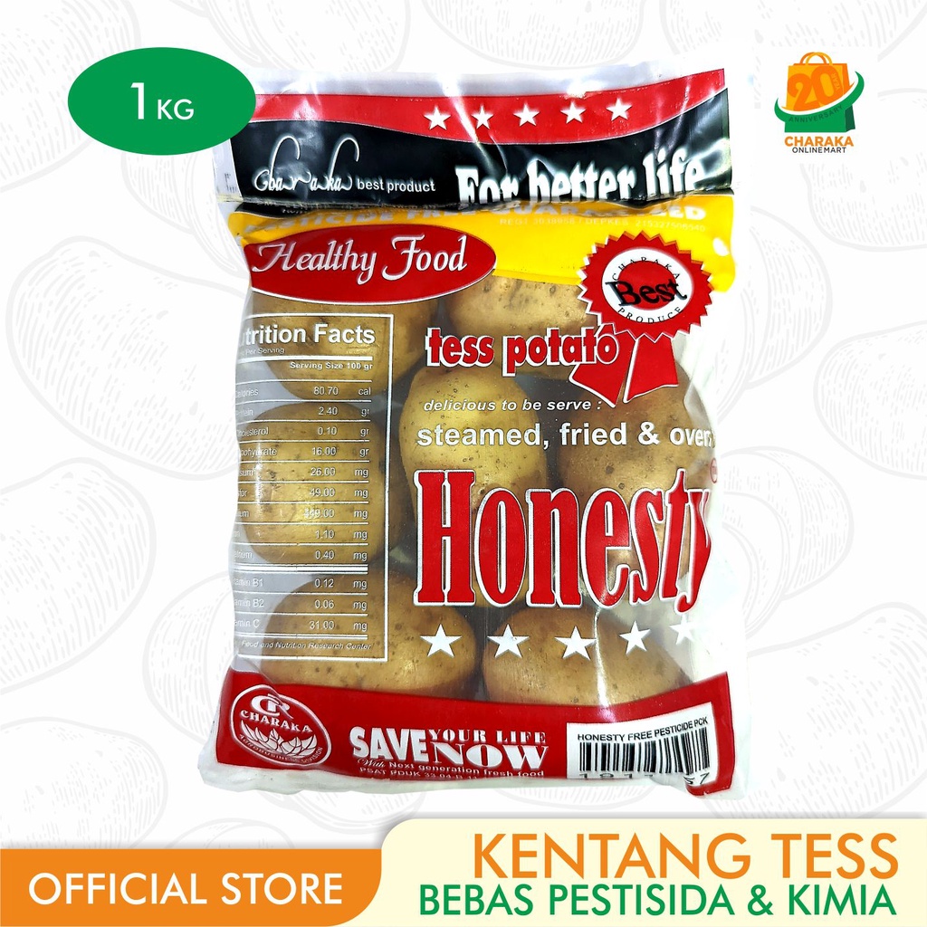 

Honesty Tess Potato - Kentang Tess Bebas Pestisida