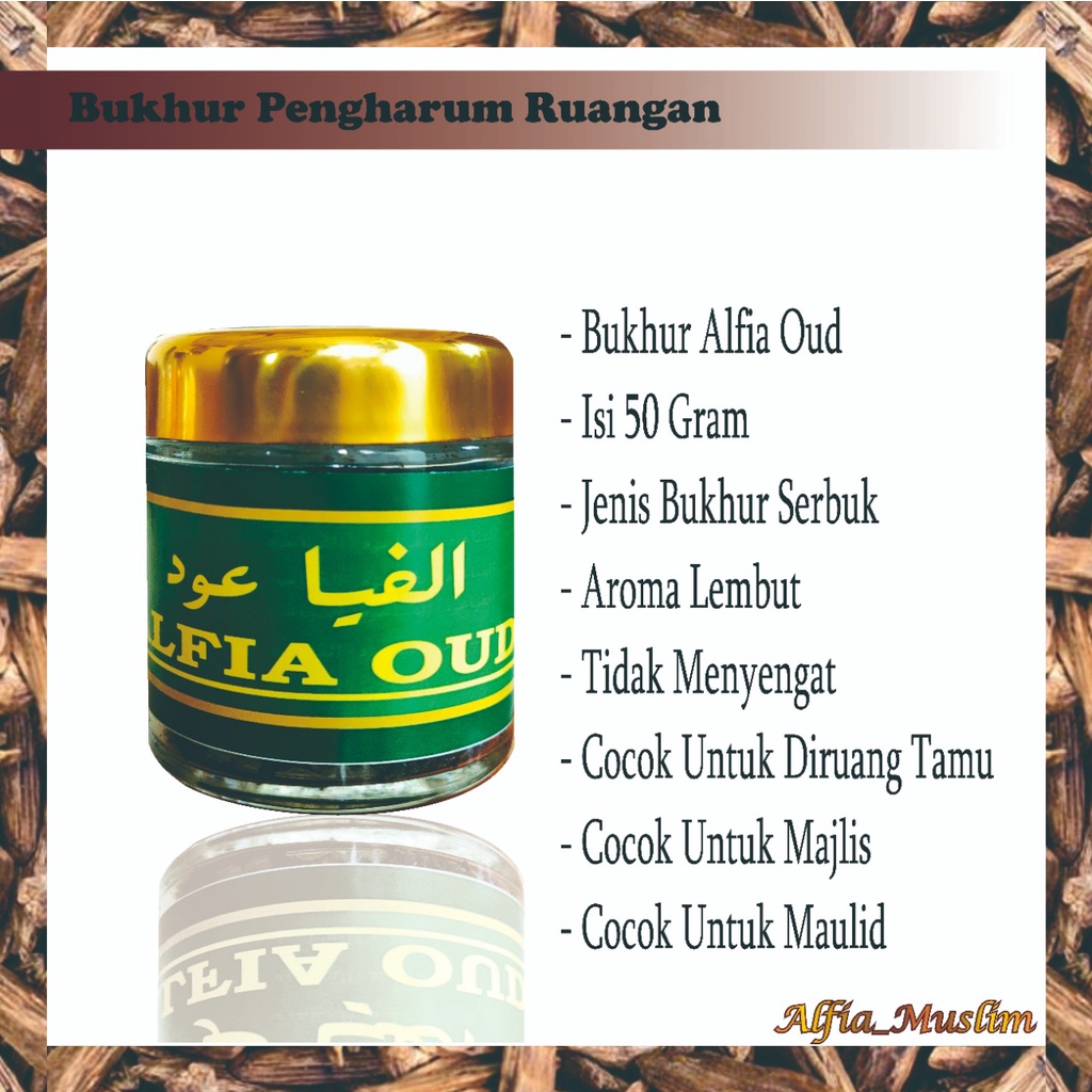 Buhur Bukhur Dupa Wangi Bakhoor Aromaterapi &amp; Pengharum Ruangan Isi 50 Gram