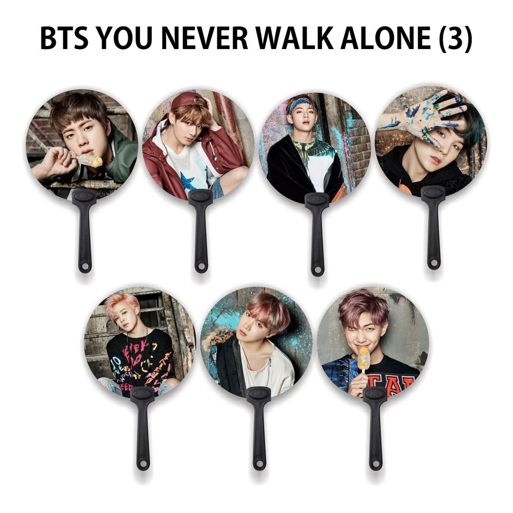 [READY STOCK] KIPAS TANGAN / HANDFAN BTS YOU NEVER WALK ALONE (3) - SOUVENIR KPOP UNOFFICIAL