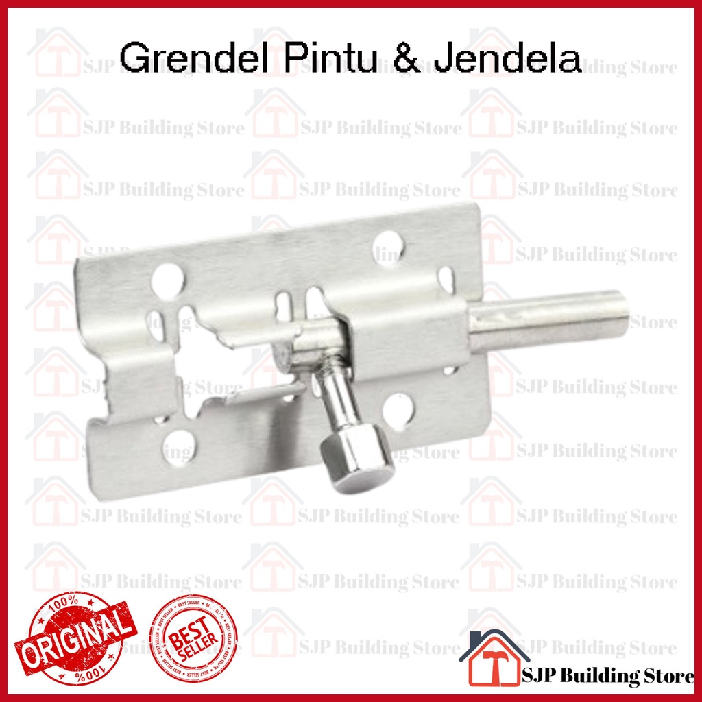 Grendel Stainless Stanlis Tebal Selot Pintu Selot Jendela Kunci Pintu Grende ANTI KARAT