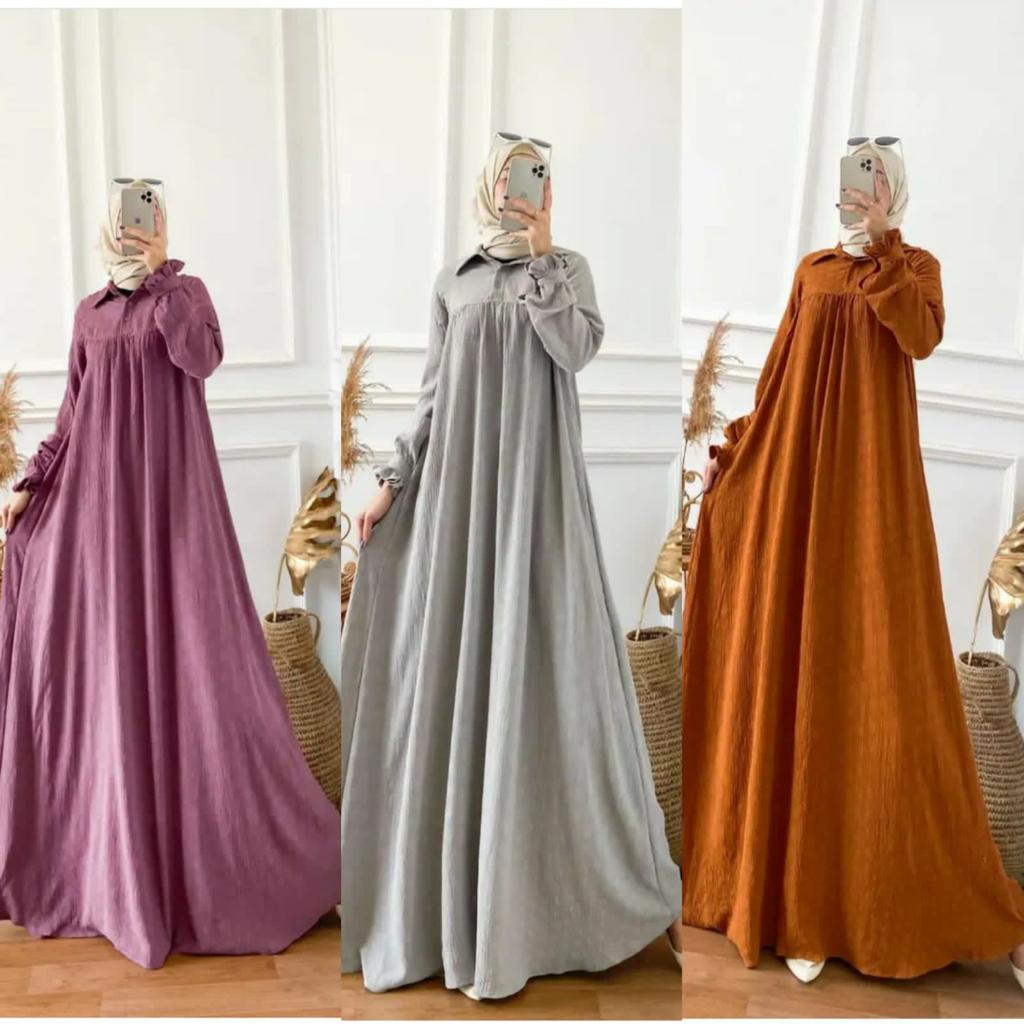 ANISA Maxy Gamis dress Crinkle Airflow POLOS LD 110